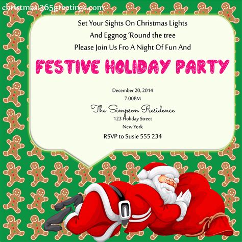 Holiday Party Invitations Ideas