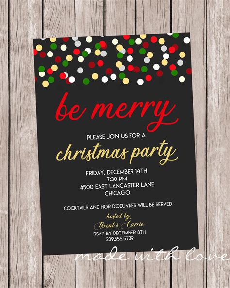 Holiday Party Invite Designs