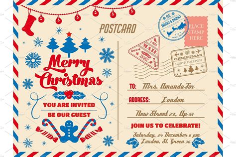 Holiday Postcard Design Example