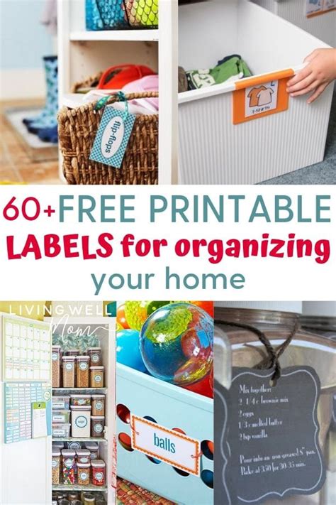 Home Organization Labels