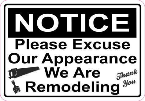 Home Renovation Signs