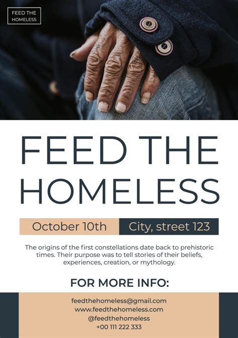 Homeless Flyer Template Example