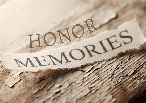 Honoring the memories of loved ones