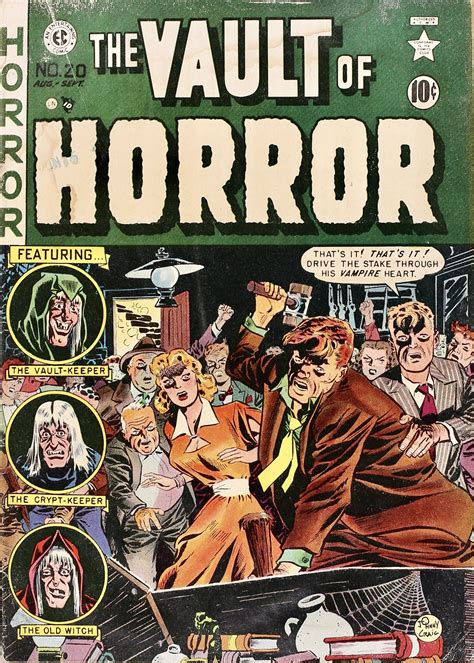 Horror comic book art