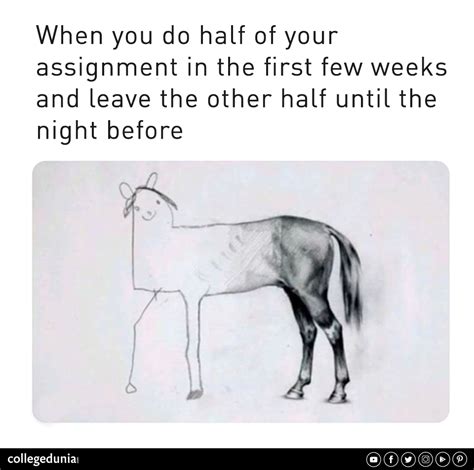 Horse drawing meme example 2