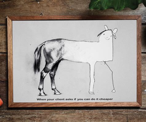 Horse drawing meme example 3