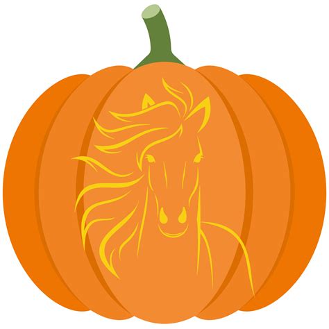 Horse Pumpkin Stencil 10