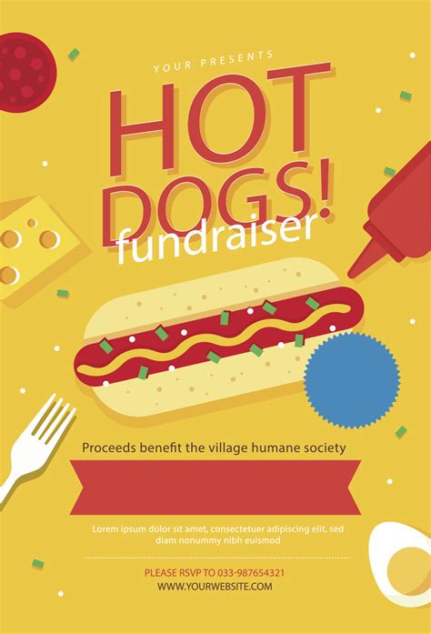 Hot Dog Business Flyer Example