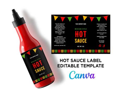 Hot sauce label templates word