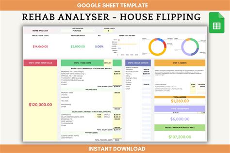 House Flipping Excel Template with Income Statement Example 7