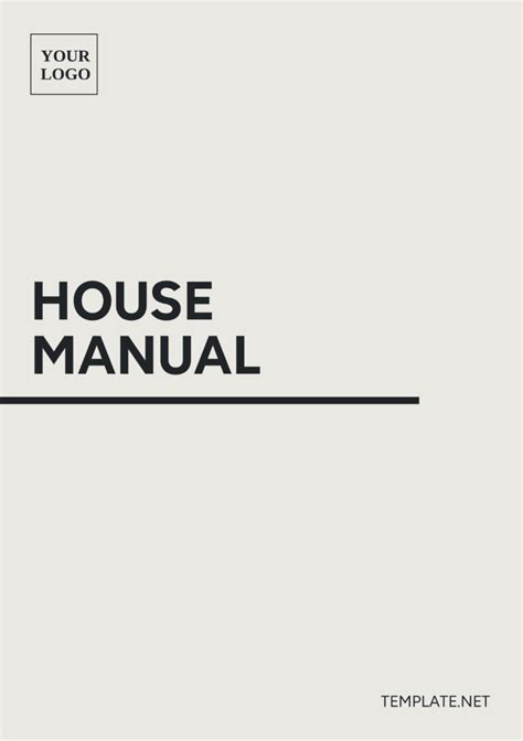 House Manual Example 1