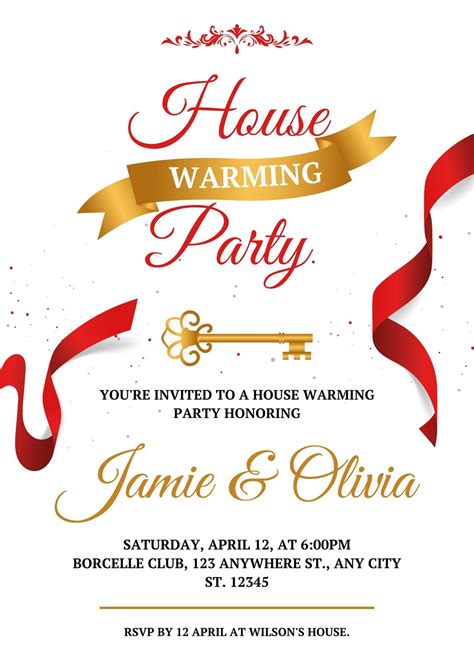 House Party Invitation Design