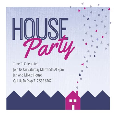 House Party Invitation Phrases