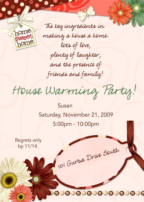 House Party Invitation Samples