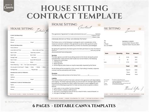 House Sitting Contract Template 7