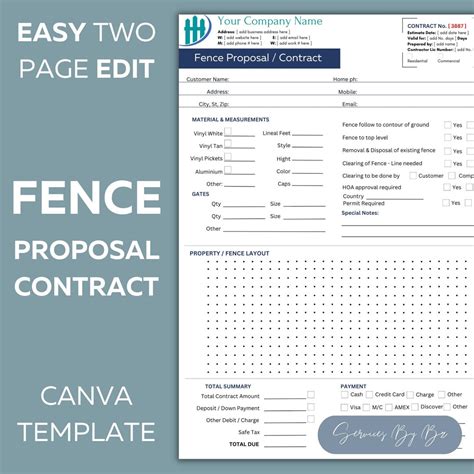 How to Create a Fencing Contract