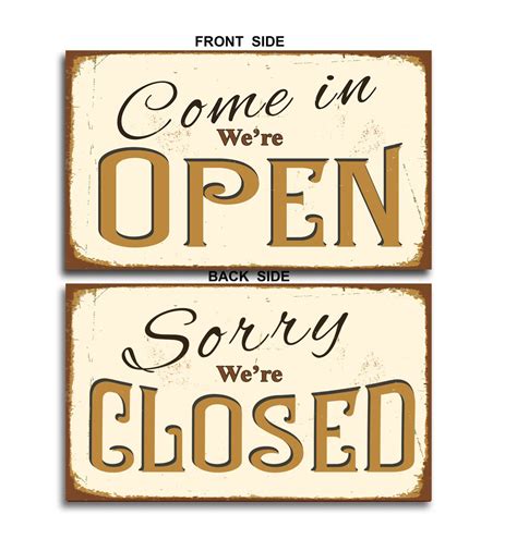 How to create and use free open closed sign printables