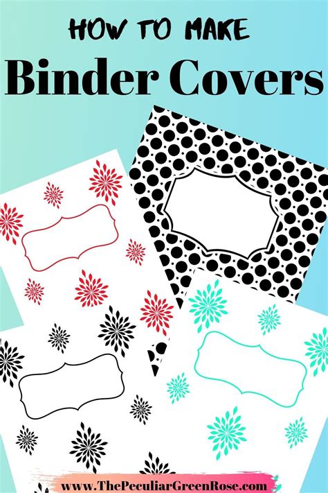 How to Create Binder Cover Printables