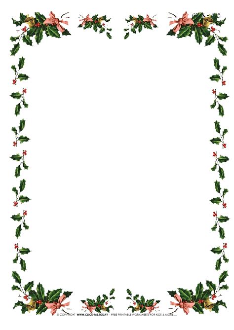 Creating your own Christmas paper with border printables