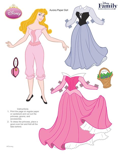 Creating Disney Princess Paper Dolls