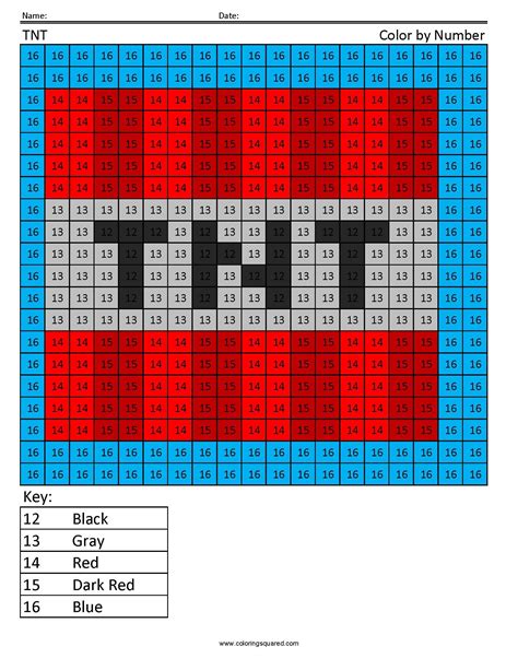 How to create Minecraft color by number printables