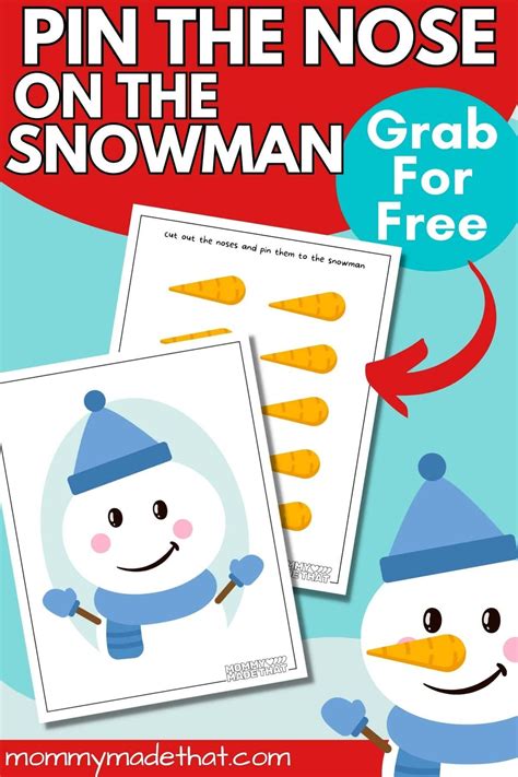 How to Play Pin the Nose on Snowman