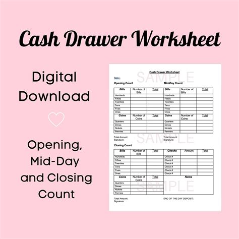 How to Use a Daily Cash Count Sheet Excel Template