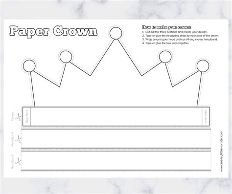 How to Use Free Crown Printables