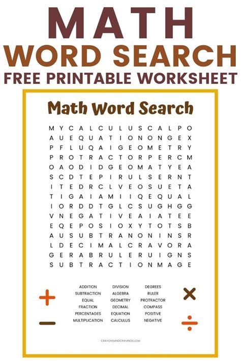 How to Use Math Word Search Puzzles