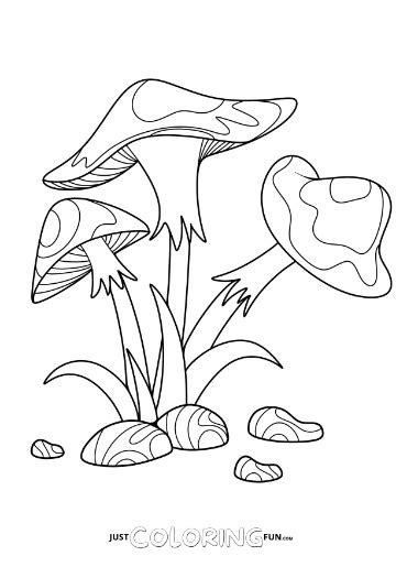 Using mushroom coloring pages for education and relaxation