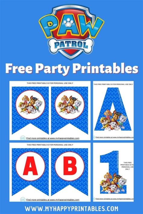 How to use Paw Patrol printables