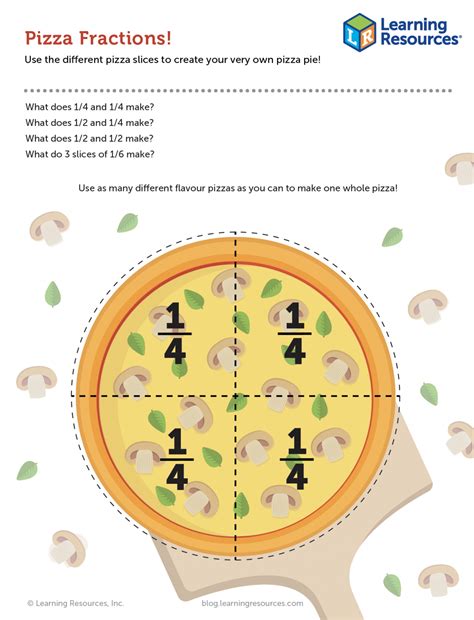 How to Use Pizza Fractions Printables