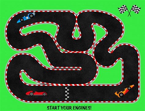 How to Use Printable Race Track Templates