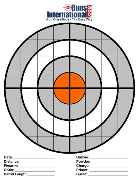 how to use printable shooting targets