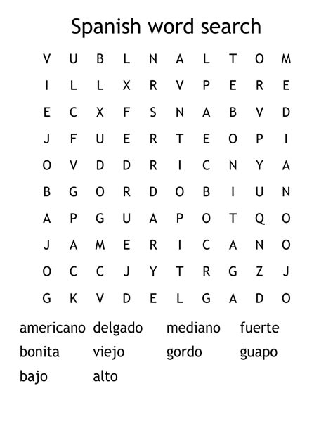 How to Use Spanish Word Searches