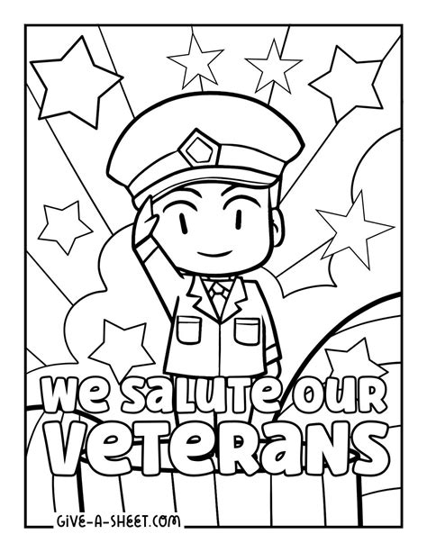 How to use veterans coloring pages