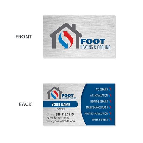 HVAC business card templates benefits