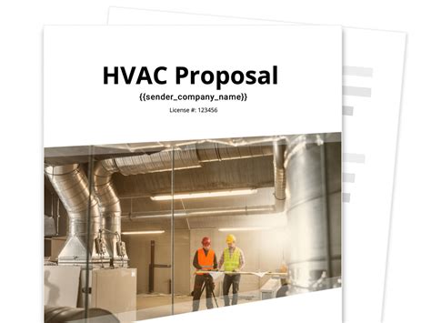 HVAC installation proposal template pdf