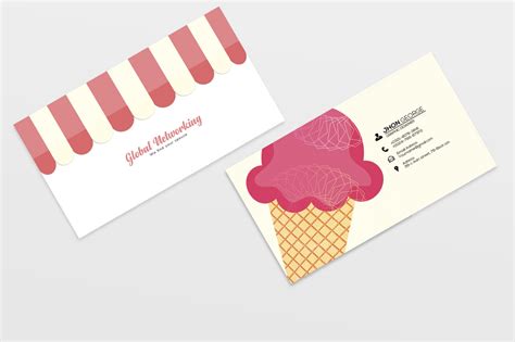 Ice Cream Business Card Template