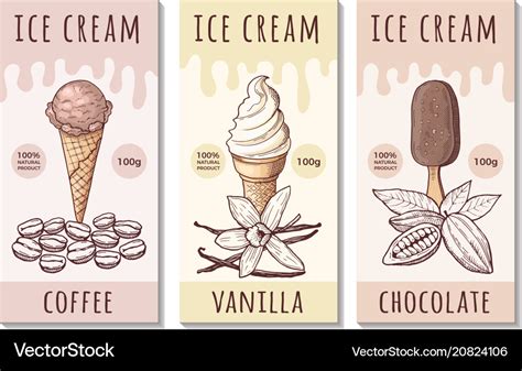 Ice Cream Label Design