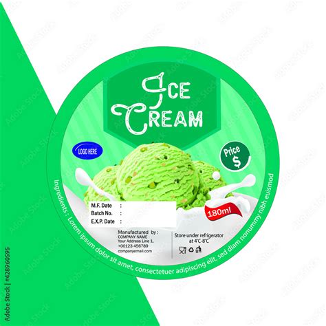 Ice Cream Label Design 3