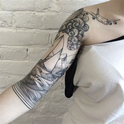 Illustrative tattoo sleeve