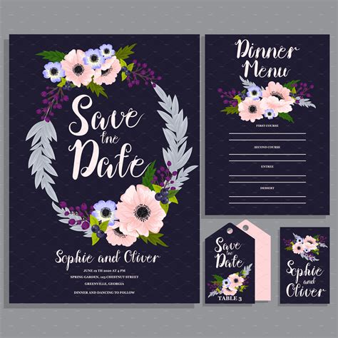 Illustrator Wedding Invitation Templates