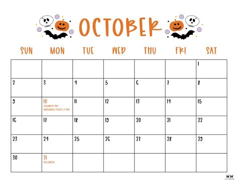 Implementing Your October Calendar Image 3