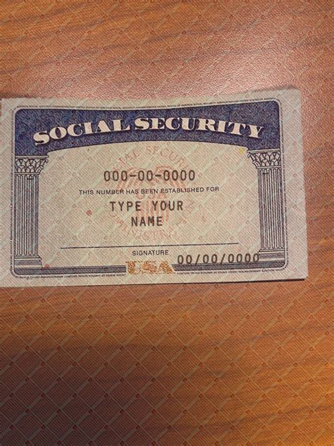 Importance of Social Security Card Back Template