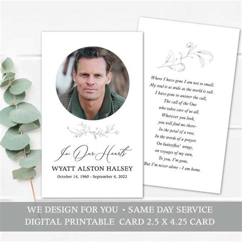 In Loving Memory Card Template Tips