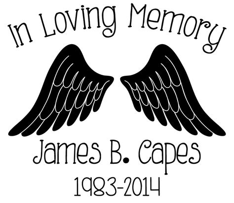 In Loving Memory Decal Template 1