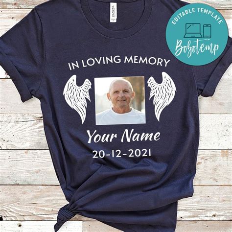 In Loving Memory T Shirt Template Design Inspiration