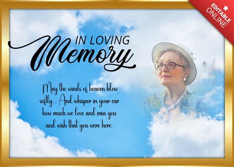 In Loving Memory Templates Design Inspiration