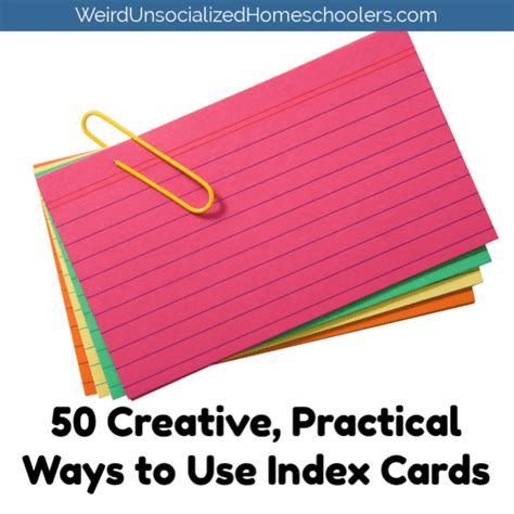 Index Cards for Creativity